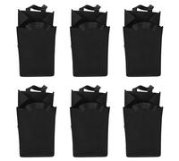 DOITOOL 6 Piezas Bolsa Porta Botellas de Vino Compartimentos Bolsa de Tela No Tejida Soporte con Base Ligera y Reutilizable para Fiestas Bodas Cumpleaños y Camping