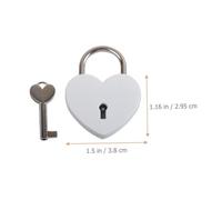 DOITOOL 6 piezas Candado Forma de Corazón Mini Metálico con Llave para Diario Personal Joyero Caja con Cierre Seguro y Diseño Ligero Portátil