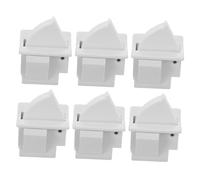 DOITOOL 6 Piezas Interruptor Luz Puerta Refrigerador Botón Pulsador Momentáneo Control Preciso Fácil Instalación Compatible Frigorífico Congelador