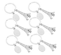 DOITOOL 6 piezas Llavero Torre Eiffel Creativo de Colgante Decorativo Ligero para Bolsos y Llaves Estilo Parisino