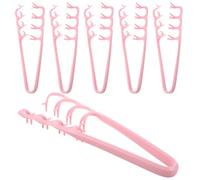 DOITOOL 6 Piezas Peine Texturizador para Dar Volumen y Estilo Profesional de Plástico Rosa Dientes Anchos en Cabello y Flequillo, Adecuado para Uso Diario y Ocasiones Obsequios