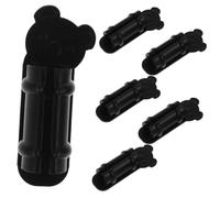 DOITOOL 6 Piezas Porta Pinceles para Maquillaje Accesorios De Mesa De Oficina Acortar Junta Escribiendo Computadora Portátil Diminuto Aula Bolígrafo Escritorio Negro Gel De Sílice