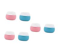 DOITOOL 6 Piezas tarros de crema de silicona de viaje portátil botellas de viaje loción botes viaje silicona envases de viaje para cremas envases de crema rellenables Recargable valija