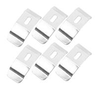 DOITOOL 6 Soportes Metálicos para Cortinas Tipo Clips de Fijación para Persianas Verticales Suministro de Persianas Soporte de Montaje para Lamas Paquete de 6 Unidades Uso