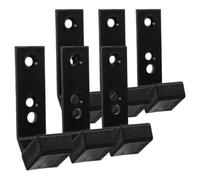 DOITOOL 6 Soportes para Barra de Pesas de PC y PP 40x55x100 Cm, Soporte Organizador de Barras de Pared para Gimnasio y Hogar, Estante de Almacenamiento para Mancuernas, Accesorios