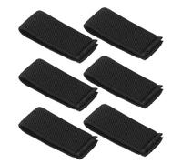 DOITOOL 6 Sujetadores de Cinturón Elásticos de Nylon Negro para Mochilas y Cinchas, Organizador Resistente para Hombre Correas Anchas y Funcionalidad para Ajustar y Asegurar