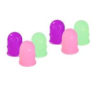 DOITOOL 6 Uds Rosa + Púrpura Taza Para Niños Latas De Masaje Cabeza Púrpura + Rosa Niños Ventosa De Goma Pequeña Para Celulitis Copas Antihumedad Ventosas Para El Hogar Silicona