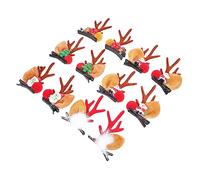 DOITOOL 6pares Deer Antlers Hairpins for Christmas Parties Festive Barrettes for Girls Accessories