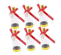 DOITOOL 6piezas Caja de Dulces Forma Botella Champán Rojo Dorado para Bodas y Fiestas Contenedores para Regalos de Fiesta Cajas Pequeñas para Dulces