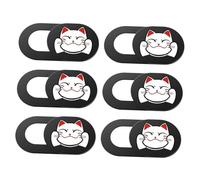 DOITOOL 6piezas Cobertura De Privacidad para Cámara Web Deslizable Protector De Cámara para Portátil y Tableta Diseño De Gato