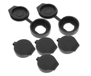 DOITOOL 6piezas Cubierta Para Cerraduras De Leva Tapa De Plástico Negra Diámetro Interior Para Armarios De Distribución Protección Lluvia Para Cuadros Eléctricos