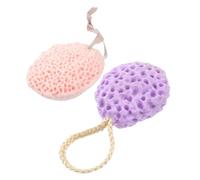 DOITOOL 6piezas Esponja De Baño De Mar Natural De Miel y Alga y Duradera Para Ducha y Exfoliación Corporal Pack De Unidades Diseño Panal