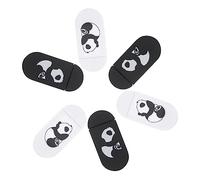 DOITOOL 6piezas Pack Cubiertas Cámara Web Ultra Finas Diseño Panda Deslizante Protección Privacidad Portátil Compatible con Ordenadores y Tablets Ligera Anti-Hacker Seguridad