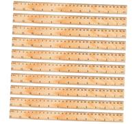 DOITOOL 72 Piezas Reglas de Madera Doble Regla Técnica para Dibujo Medición Precisa para Estudiantes Artistas y Aulas Resistente y Portátil