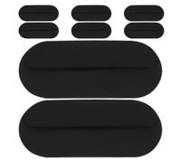 DOITOOL 8 Piezas Almohadillas de Silicona Reutilizables Antideslizantes para Tirantes de Sujetador Negro, Cómodas y Multifuncionales, Ideales para Uso Diario en Deportes y Vestidos