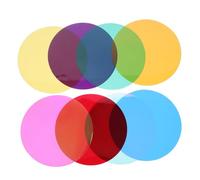 DOITOOL 8 Piezas De Película De Color De Luz Ambiental Película De Cambio De Color Filtros De Gel De Geles De Iluminación Filtros De Luz LED