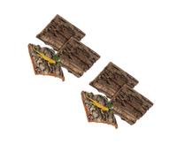 DOITOOL 8 Piezas Fondo de Corcho para Terrarios Decoración Realista de Corteza para Acuarios de Reptiles para Geckos y Dragones Barbudos Fondo Resistente y Versátil para Decoración de
