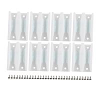 DOITOOL 8 piezas Guías para Puertas Correderas de Ducha Tope Inferior con Montaje Suelo Diseño Simple y Duradero Incluye Tornillos para Instalación Rápida Evita Oscilación y Mejora