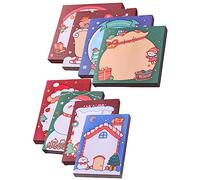 DOITOOL 8 Piezas Notas Adhesivas Navideñas para Oficina y Estudio Pegatinas de Portátiles y Autoadhesivas Diseño de Cartón Divertido para y Decoración Escolar