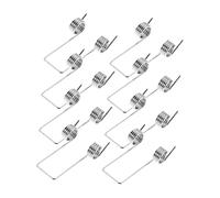 DOITOOL 8 Piezas Resortes de Torsión Inoxidable Accesorios de Reemplazo para Tapa de Cubo de Basura Forma de V Rápido y Silencioso para Hogar y Oficina
