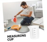 DOITOOL 8 Piezas Silicone Graduated Mixing Cups Non Stick Heat Resistant Dispensing Cups For Resin DIY Crafts With Scale Flexible Silicone