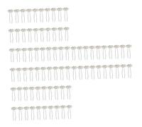 DOITOOL 80 Piezas Horquilla En Forma De u Pelo De Cristal Horquillas En Forma De u Pelo De La Boda Nupcial Tiara Diamante Lleno Novia Decorar Aleación De Zinc