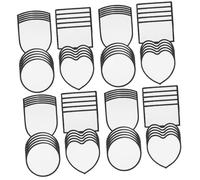 DOITOOL 80 Piezas Parches de Plancha Blanco para Ropa DIY Parches Térmicos Sublimación para Reparación y Decoración de Prendas Sombreros Zapatos Bolsas Personalizables