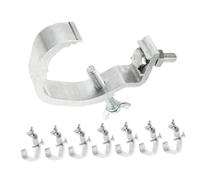 DOITOOL 8piezas Abrazaderas De Luz De Escenario Con Ganchos Ajustables Antideslizantes De Aluminio Para Focos y Equipos Estructuras Tubulares