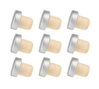 DOITOOL 9 piezas Tapones de Botella de Vino de Aluminio Plateadas Tapones Prácticos para Sellado de Vino Tinto Cerveza y Agua Mineral Conservación Hermética para Hogar