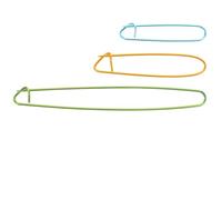 DOITOOL 9 Sujetapuntos de Aluminio Grandes para Tejer Alfileres para Punto y Ganchillo Marcadores de Puntos de Colores Aleatorios Set de 9 Piezas Adecuado para Color Color Aleatorio