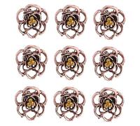 DOITOOL 9piezas De Cabello Vintage Diseño De Rosa Hueca Accesorios Para Mujeres Clips De Pelo Mini Trumpet Para Ocasiones