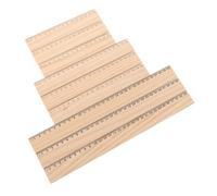 DOITOOL 9piezas Reglas De Madera Reglas De Medición y Aprendizaje De Matemáticas para Escolar Oficina Útiles Escolares y