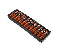 DOITOOL Ábaco Infantil de 13 Columnas y 5 Cuentas de Plástico Naranja, Herramienta Educativa Segura para Cálculo Matemático en Escuela y Hogar