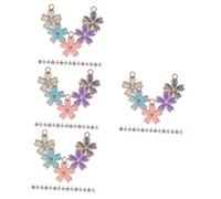 DOITOOL Accesorios De Joyería De Aleación Encanto Colgante Floral Hechizas Joyería De Encantadores De Flores Perlas En Forma De Flor Flower Pendant 20 Piezas*4