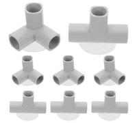 DOITOOL Accesorios para Parques Infantiles Conectores en Forma de T y Triangulares de Plástico, 8 Piezas Ventosas, Seguro y Flexible, para Interiores y Áreas de Juego Infantiles