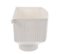 DOITOOL Adaptador de Bajante para Canalón de Lluvia de Plástico Blanco Resistente y Seguro para Drenaje en Edificios y Protección de Cimientos del Hogar