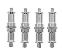 DOITOOL Adaptador De Tornillo De 1/4 a 3/8 para Cámara y Trípode, Accesorio para Fotógrafos Profesionales, Funcional para Monópodes y Soportes De Iluminación, Paquete De 4 Piezas Negras