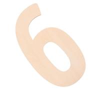 DOITOOL Adorno de Madera Sin Terminar Forma de Número para Decoración Diy Placa de Madera Graffiti para Bodas y Fiestas para Manualidades y Embellecimientos Número