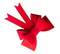 DOITOOL Adorno de Pajarita Roja Grande para Fiesta Diseño de Lazo de Fieltro Ligero y Multicapas, Adecuado para Decorar Árbol de Navidad o Cojines