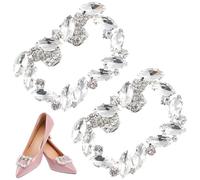 DOITOOL Adorno Zapatos Clip para Zapatos para Mujer de Cristal de Banquete Diseño Atractivo y Brillo para Uso Diario y DIY