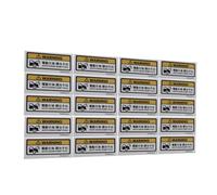 DOITOOL Advertencia Diseño Brillante 20 Pegatinas para Puerta Automática Adhesivo de PVC Señal de Precaución de SUV y Taxi para Portón Trasero de Vehículo