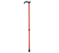 DOITOOL Aleación de Aluminio Bastón Ajustable para Hombres Mayores | Color Rojo, Base de Goma Antideslizante, Agarre Cómodo Diario, Uso para Caminar y Estabilidad