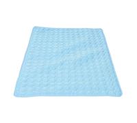 DOITOOL Alfombrilla Refrescante para Perros XL 100x70 Cm, Manta de Enfriamiento de Seda Helada Azul, Tapete Refrigerante Portátil para Mascotas en Interiores y Viajes de Verano