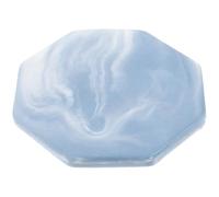DOITOOL Almohadilla de Cerámica Octogonal para Sellado de Cera, Tapete Resistente al Calor Diseño de Mármol Azul, Superficie Antiadherente para Manualidades y Protección de Mesas,
