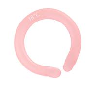 DOITOOL Almohadilla Refrescante para Cuello Fría, Anillo de Enfriamiento Portátil Rosa, Suministro de Refrigeración Físico 18 ℃, Ligero y Pequeño para Uso Exterior E Interior, Alivio