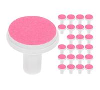 DOITOOL Almohadillas de Lima de Uñas Eléctricas para Bebés 1-6 Meses Cabezales de Repuesto Rojos 24 Piezas para Cortauñas Eléctrico Infantil Limas Seguras y Compatibles para Cuidado de