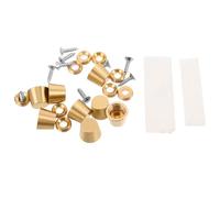 DOITOOL Almohadillas de Patas de Latón Macizo Cónicas 10 MM 8 Piezas para Bandejas Joyeros y Bases de Tablas de Cortar Accesorio Funcional para Muebles y Utensilios de Cocina