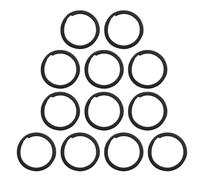 DOITOOL Anillo de Llavero Circular y Diseño Ligero Cierre Seguro 100 Piezas de Hierro Negro para Manualidades y Accesorios DIY
