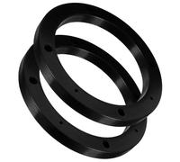 DOITOOL Anillo Espaciador de Altavoz de 5 Pulgadas para Coche, Adaptador de Plástico Negro para Mejorar Claridad de Sonido y Reducir Ruido No Deseado