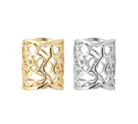 DOITOOL Anillos de Bufanda Huecos para Mujer y Niñas, 2 Piezas en Aleación Metálica Diseño de Rosa Calada, Hebillas para Sujetar Bufandas y Chales, Superficie Lisa y Fácil Manejo